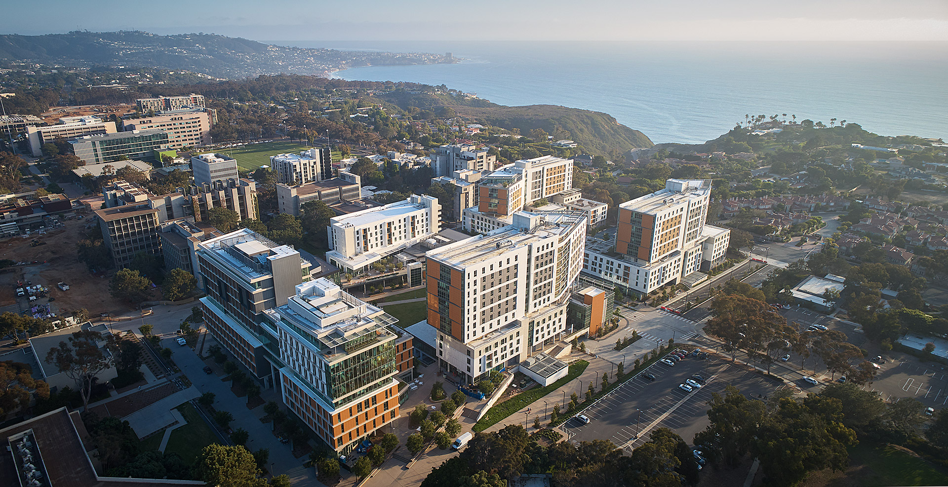 Every building in North Torrey Pines Living and Learning Neighborhood is LEED Platinum certified.