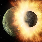 Massive Planetary Collision May Have Zapped Key Elements from Moon