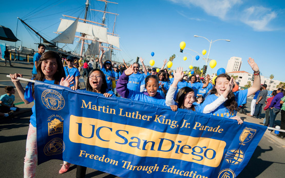 Campus Celebrates Dr. King’s Legacy with Parade and Day of Service
