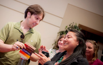 Attendees at the event.