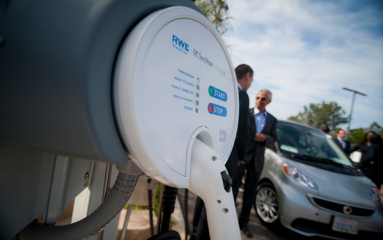 Smart Car Meets Smart Charger at UC San Diego
