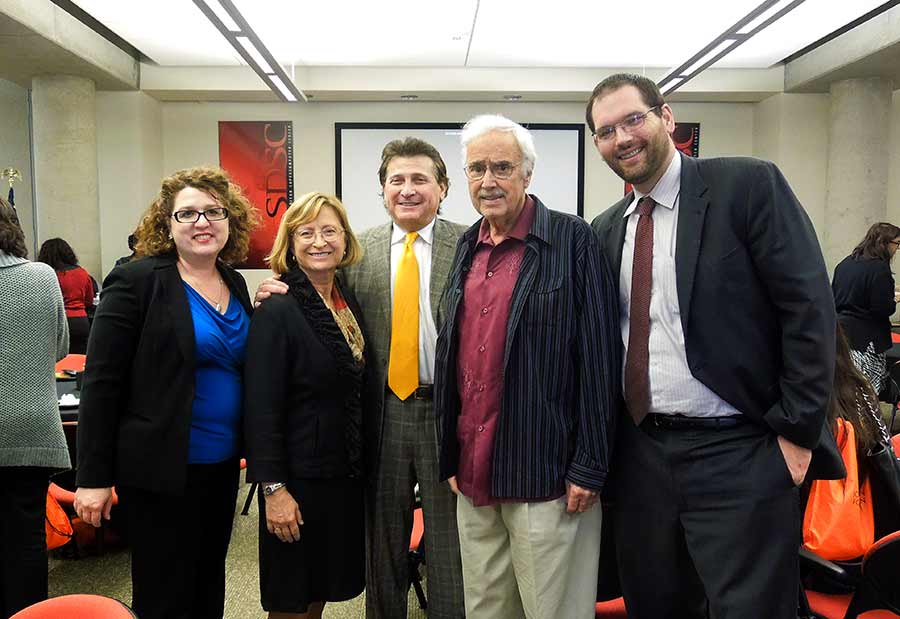 Photo: From Rachel Gregg, Toni Atkins, Sandra Brown, Jeffrey Krinsk, John Burton and Travis Knowles