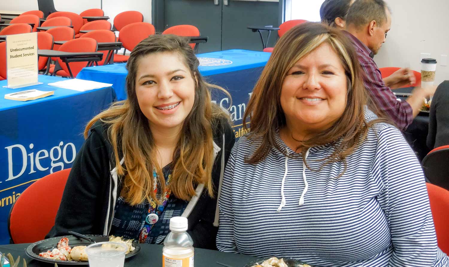 Photo: From left, Southwestern College student Hali Urista and Kimi Rodriguez-McSwain, adjunct counselor at Southwestern College.