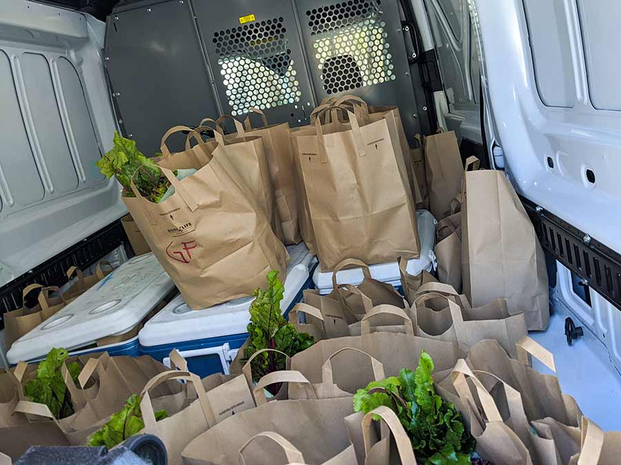 food in mobile pantry