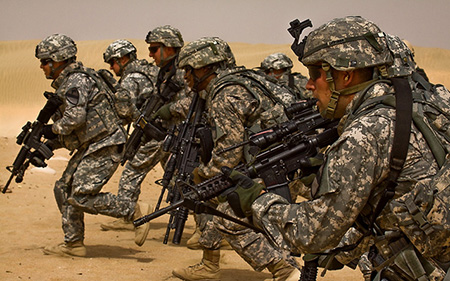 Image: U.S. soldiers in training