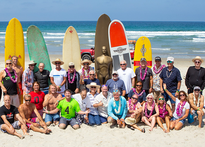 Surfing legends group photo 2018