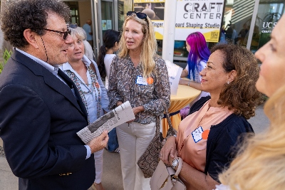 UC San Diego Burke Lectureship speaker Nicholas Kristof with event attendees 