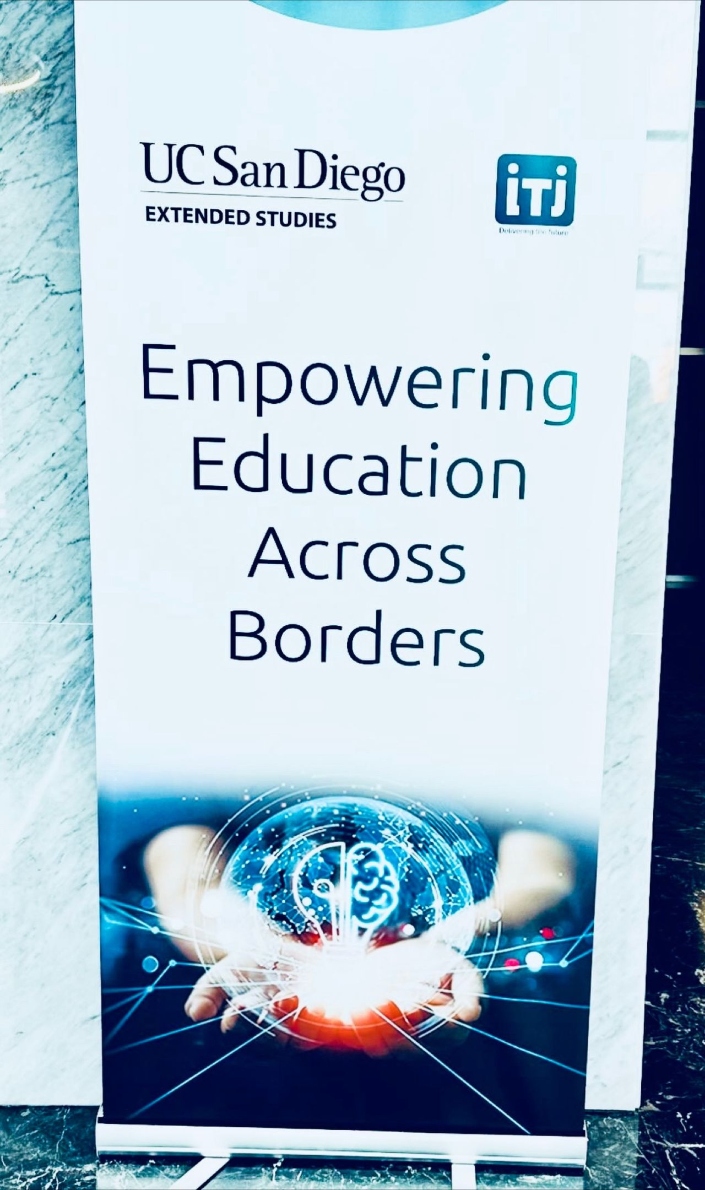 Empowering Education Across Borders border from UC San Diego Extended Studies and ITJ