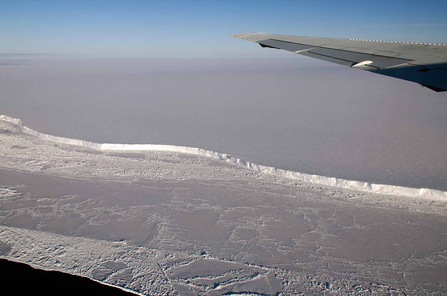 Photo: Antarctica's Brunt Ice Shelf photographed in October 2011