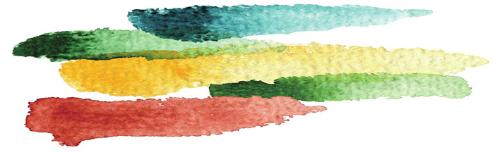 colorful watercolor splashes