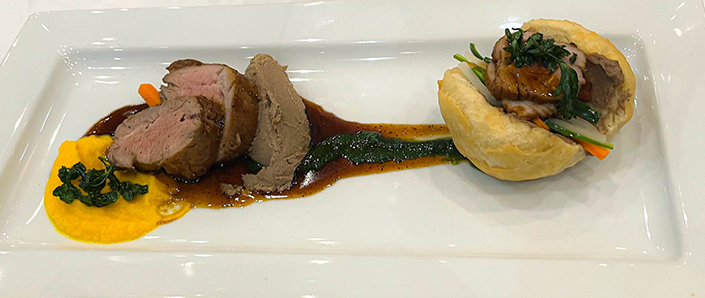 Chef Héctor’s award-winning recipe, based on the flavors of banh mi, is a tribute to his friend, Quynh. Credit: UC San Diego
