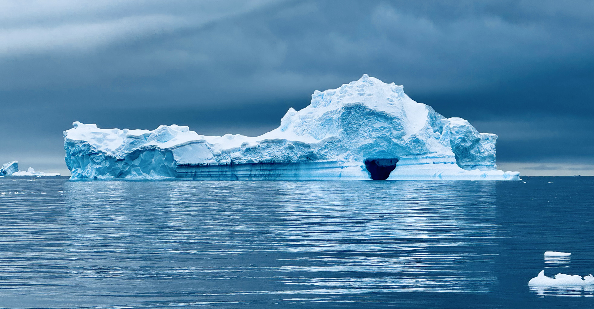 Ice shelf in Antarctica. 