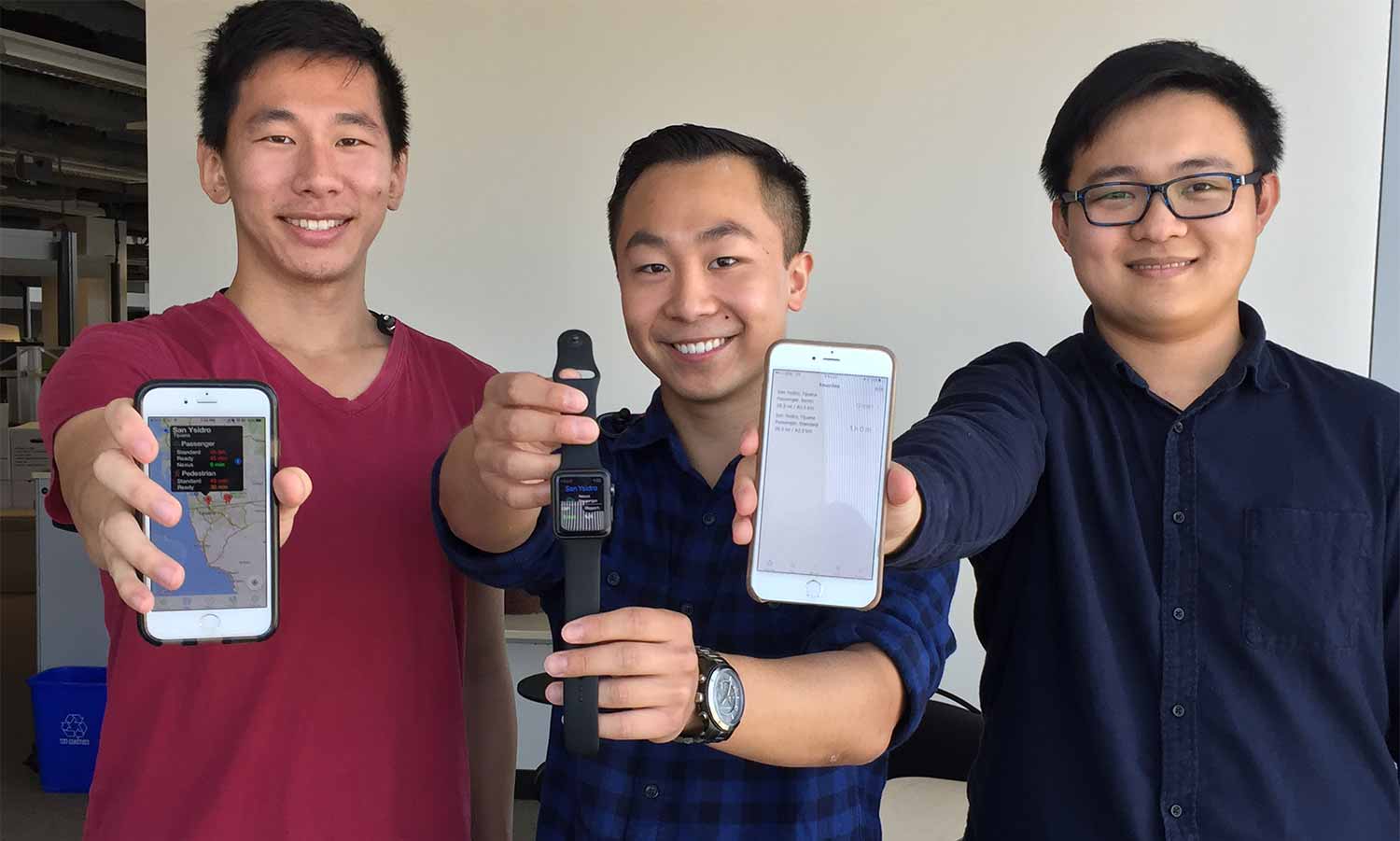 Image: Kevin Gu, Brian Chin and Martin Gao Best Time to Cross the Border App