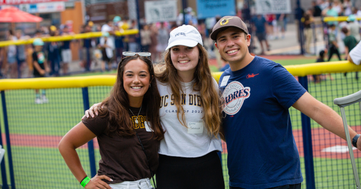 Three alumni at Petco Park