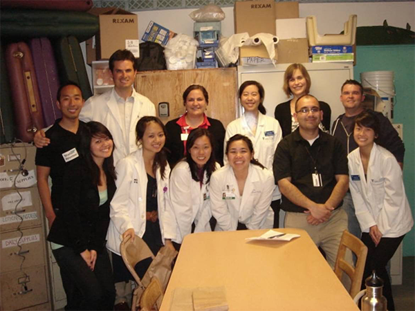 Photo of volunteers at the Student-Run Free Clinic Project at UC San Diego