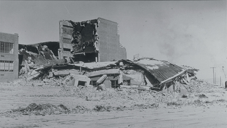 Helena High School damage 1935