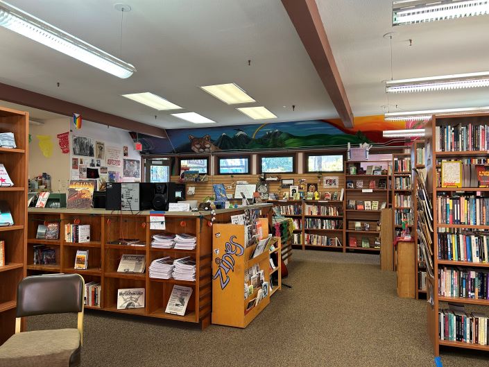 Interior of bookstore