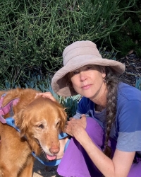Michelle McCunney with her dog