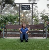 Rios at the Student Center Garden