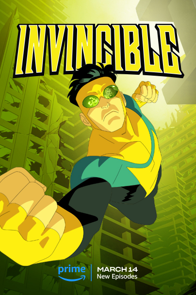 Poster for Amazon Prime's Invincible animated show