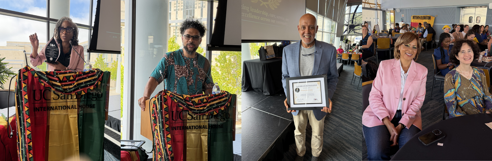Collage of images from Juneteenth celebration