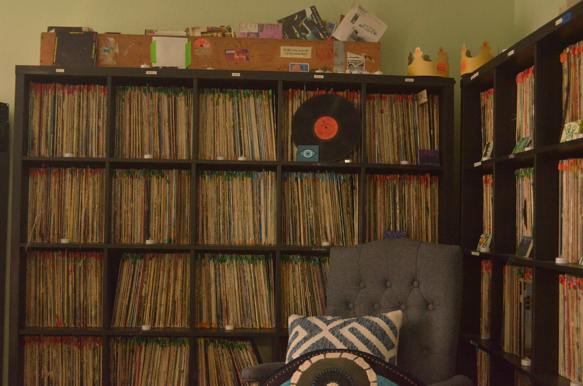 Vinyl collection at KSDT