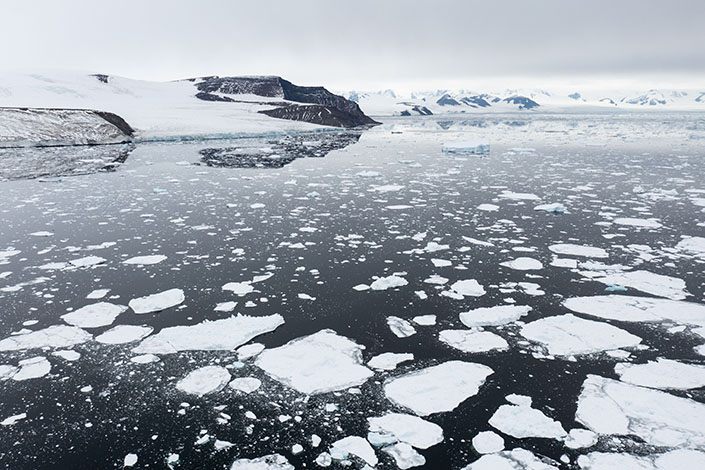 The Larsen A Ice Shelf embayment in Antarctica