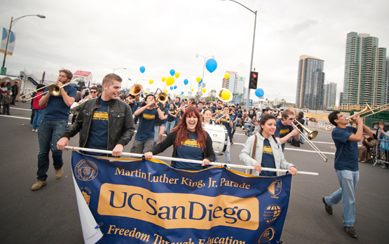 Campus Honors Martin Luther King Jr. at Parade and Day of Service