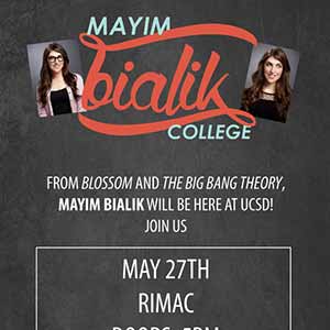 Mayim Bialik of ‘Big Bang Theory’ and ‘Blossom’ to Speak at UC San Diego