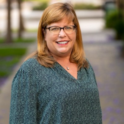 Woman smiling