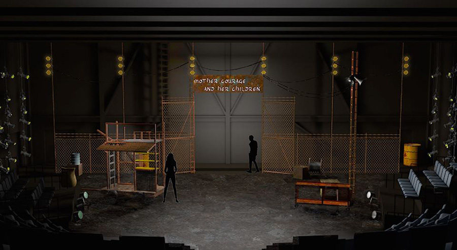 Mother Courage scenic design