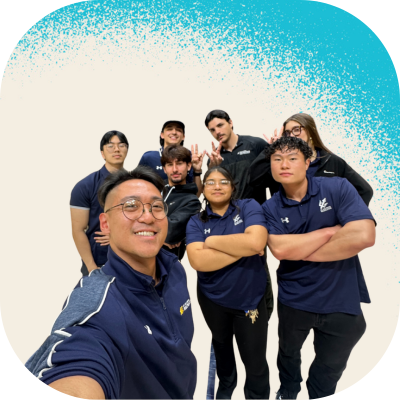group of students wearing ucsd polos
