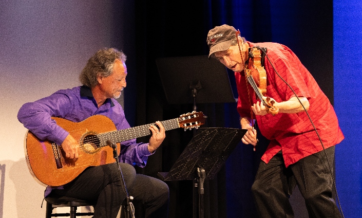 Park & Market concert with Yale Strom and flamenco guitarist Fred Benedetti