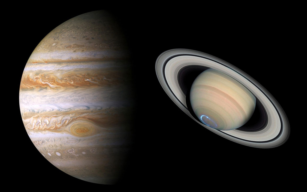 jupiter compared to saturn