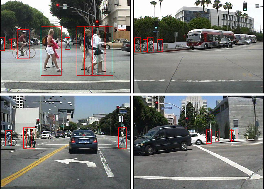 Image: Pedestrian detection system developed in the Statistical Visual Computing Lab at UC San Diego.