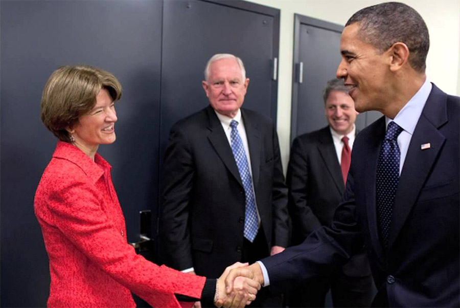 Image: Sally Ride with President Obama
