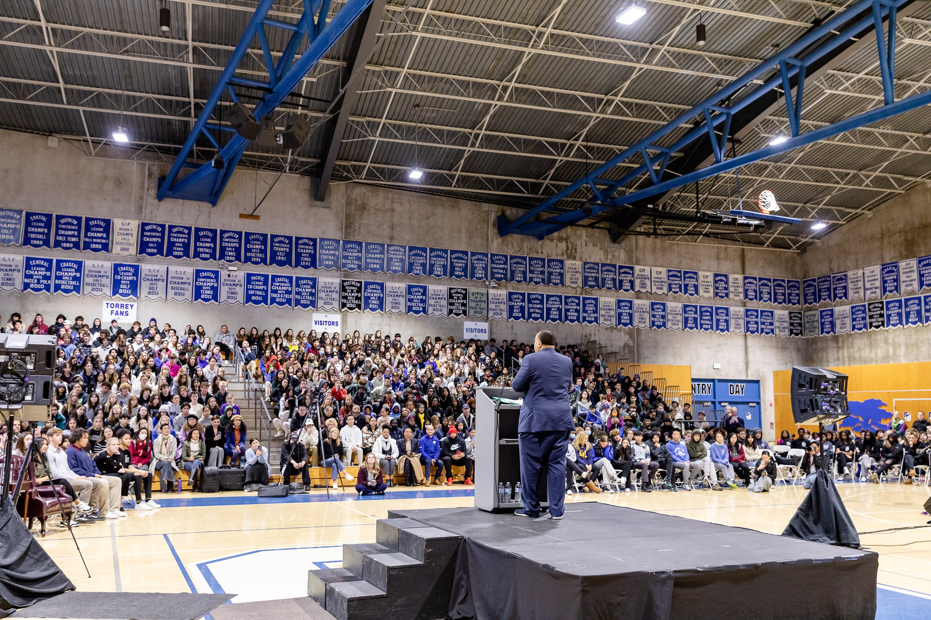Martin Luther King III speaks to the audience at the Say It Now event.