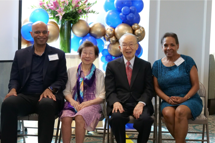 VC Carruthers and his wife seated with KC Chien and Shu Chien 