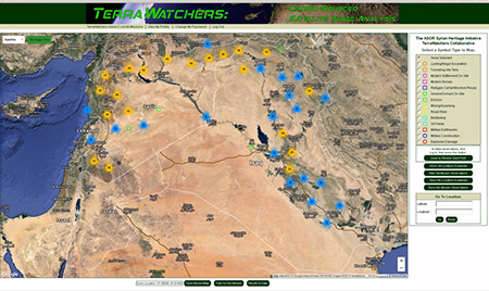 Image: Screen shot first week of TerraWatchers project