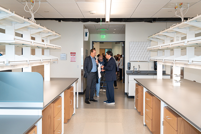 Two men in a lab