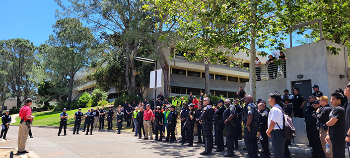 UC San Diego conducts drills and exercises throughout the year with local emergency personnel. Credit: Alyson Hong
