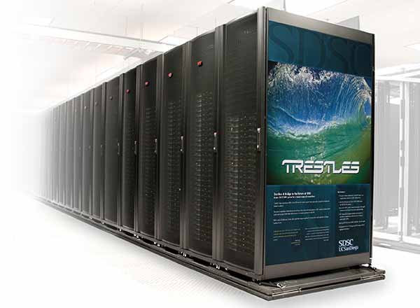 Photo: Trestles supercomputer cluster