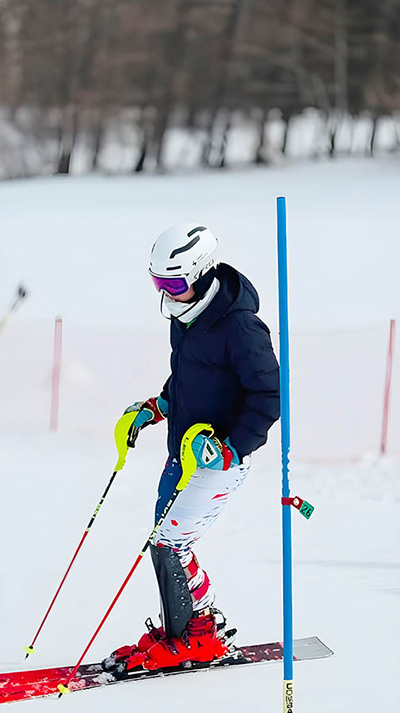 Person skiing