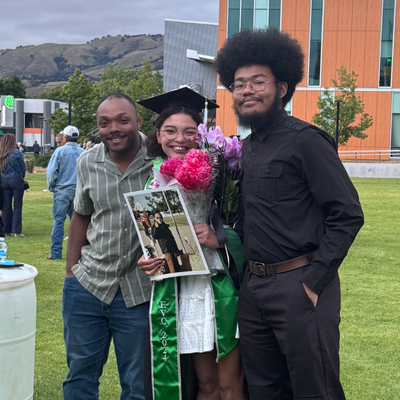 Julie Dang Standing with her family
