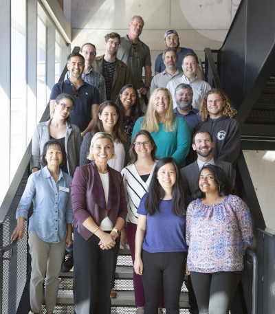 WIFIRE team standing on steps