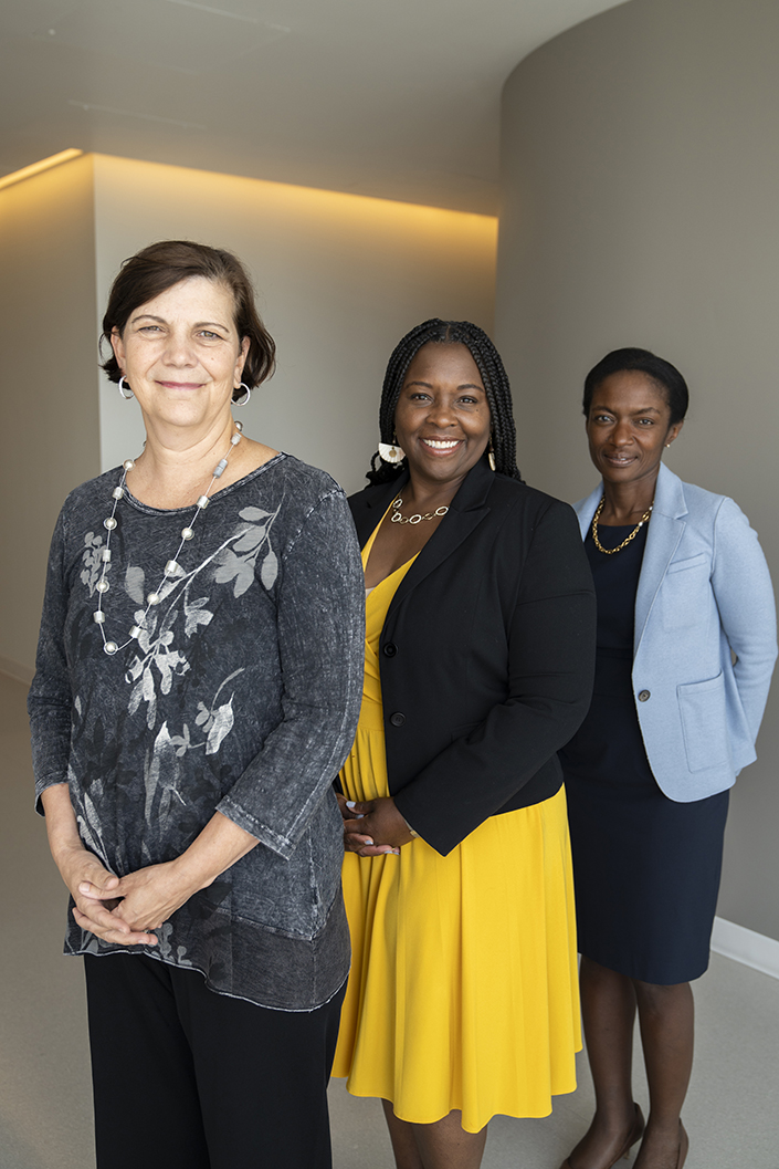 Diane Simeone, Crystal Wiley Cené and Cynthia Gyamfi-Bannerman