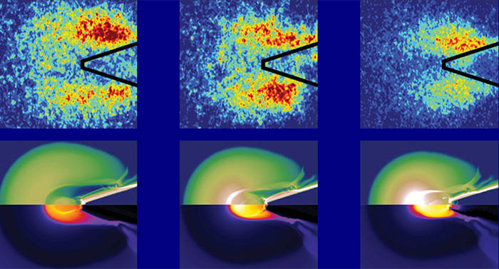 Image: Visualization of energy flow in fast ignition experiments is made possible by the use of copper tracers and a high-tech X-ray imaging system