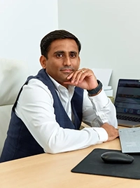 Yatish Turakhia at his desk