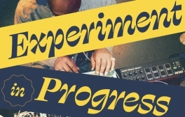 King Britt and instruments for electronic music overlayed with stylized title text.