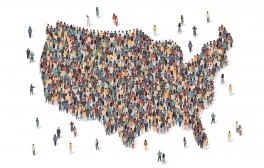 Concept map of US composed of diverse people